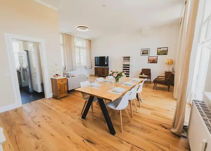 公寓 Moderne Altbauwohnung 普福尔茨海姆